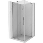 MEXEN/S - Velar L sprchový kout, posuvné dveře 120 x 120, transparent, chrom 871-120-120-03-01