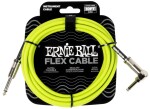 Ernie Ball Flex Instrument Cable Straight/Angle 10ft Green