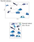 Samolepka Modré dopravní prostředky