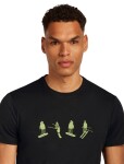 ICEBREAKER Mens 150 Tech Lite SS Tee Snow Day, Black velikost: L