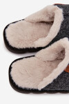 Pánské pantofle s teplým kožíškem Černé Darielle 40