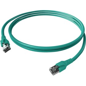 Easylan CP1KTBTBT0075 RJ45 síťové kabely, propojovací kabely CAT 6A S/FTP 7.50 m tyrkysová dvoužilový stíněný, bez halogenů, samozhášecí 1 ks