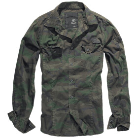 Brandit Košile SlimFit Shirt woodland 5XL