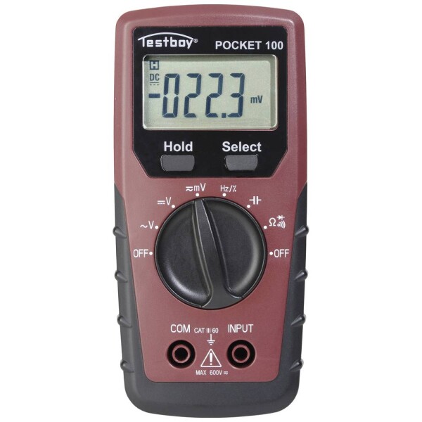 Testboy TB Pocket 100 multimetr, CAT III 600 V, displej (counts) 4000, 61402000