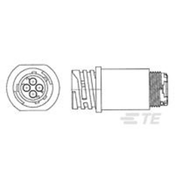 TE Connectivity TE AMP Circular Plastic Connectors 796291-1 1 ks