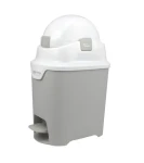 DiaperChamp Koš na pleny ONE Handsfree Silver / Rozměry: 55 x 27 x 22 cm (2151DC)