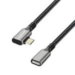 OEM USB-C (M) - USB-C (F) černá / Prodlužovací kabel / USB 3.2 Gen 2 / 10 Gbit/s / PD / 0,5 m (CUA0110)