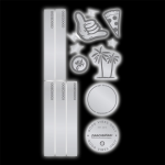 Reflexní samolepky coocazoo StickyRicky - Black