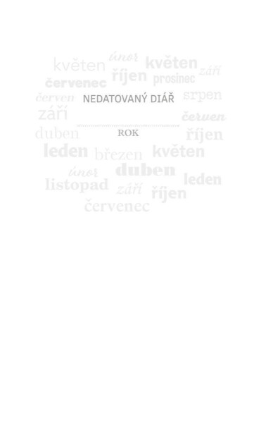 Kalendárium do diáře UNI M - nedatovaný