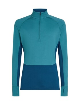 ICEBREAKER Mens 200 ZoneKnit LS Half Zip, Atlantis/Topaz/Cb velikost: M