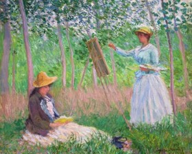 Sada pro křížkové vyšívání - Monet: V lese u Giverny 32 x 40 cm