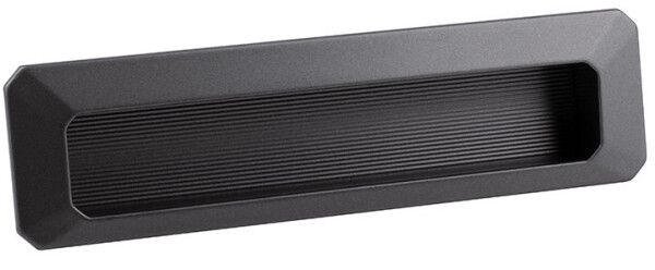 Tulip Nábytková úchytka zápustná Carpi 128mm Černá (400311)