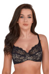 CHANTAL SOFT BRA ART 534 BLACK černá ažurová výzdoba 75G