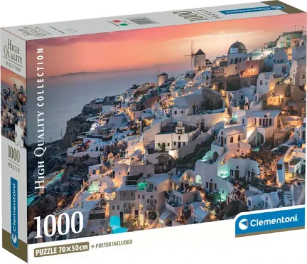 CLEMENTONI Puzzle Odstíny Santorini