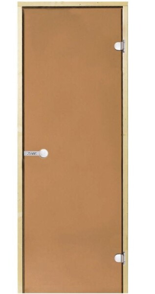 Dveře do sauny HARVIA 9x21, bronzové, 890x2090 mm, borovice CD92101ML