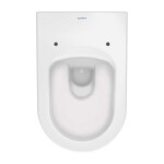 DURAVIT - ME by Starck Závěsné WC, HygieneGlaze, WonderGliss, matná bílá 252809AC00