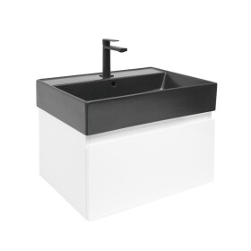 Koupelnová skříňka s umyvadlem SAT B-WAY 59x30x45 cm bílá lesk BWAY60WU2BB BWAY60WU2BB