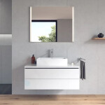 DURAVIT - Vero Air Umyvadlová mísa 600x380 mm, bez přepadu, bez otvoru pro baterii, WonderGliss, bílá 23516000001