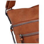 Moderní dámská koženková crossbody Anup, hnědá