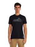 Pánské merino triko s krátkým rukávem ICEBREAKER Mens 125 Cool-Lite Sphere SS Tee Beta, Black velikost: XL