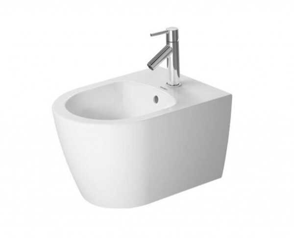 DURAVIT - ME by Starck Závěsný bidet Compact, s přepadem, matná bílá 2290153200