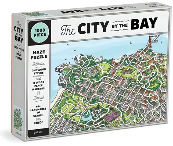 GALISON Puzzle Město v zálivu San Francisco 2v1