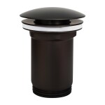 OMNIRES - Zátka klik-klak pro umyvadlo s přepadem i bez přepadu grafit /GR/ A706GR