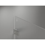 MEXEN/S - Lunar-F Duo sprchový kout skládací dveře 90 x 80 cm, transparent, nikl kartáčovaný 836-090L-080P-97-00
