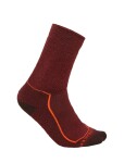 Pánské merino turistické ponožky ICEBREAKER Mens Hike+ Medium Crew, Port/Blaze/Bittersweet velikost: 47-49 (XL)