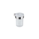 JIKA - Pure Sklenička s držákem, chrom/matné sklo H3823B10040001