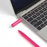 Lexon C-Pen LS101PF růžová / Propiska s flash diskem / USB-C / 32GB / nerezová ocel (LS101PF)