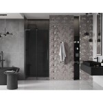 MEXEN/S - Velar L posuvné sprchové dveře 110, grafit, grafit kartáčovaná 871-110-003-41-66