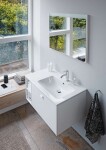 DURAVIT - ME by Starck Asymetrické umyvadlo 83x49 cm, 1 otvor pro baterii vpravo, bílá 2346830000