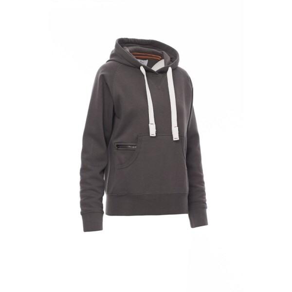 Mikina ATLANTA+ LADY dámská kouřová s kapucí PAYPER XL kouřová