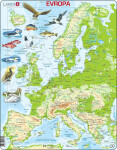 Puzzle MAXI Mapa Evropy geografická/87 dílků