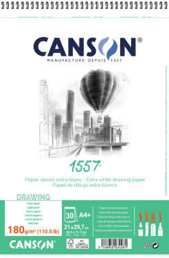 Canson 1557 blok kroužkový 180g A4+ 30 listů