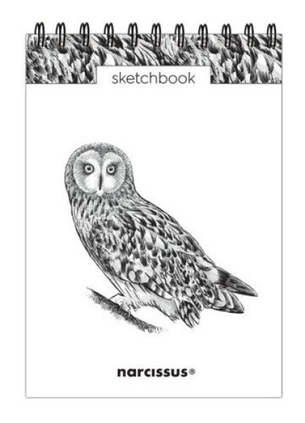 Skicovací spirálový notes A5 - Sova