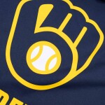 Nike Pánská mikina Milwaukee Brewers MLB 2025 Authentic Performance Therma Hoodie Velikost: 2XL