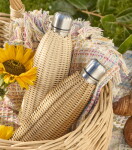 Ib Laursen Termolahev Polyrattan Handwoven Brown 500 ml, přírodní barva, kov, proutí