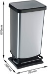 ROTHO Odpadkový koš PASO 40L - ORNAMENT