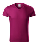 Malfini slim fit V-NECK tričko pánské fuchsia