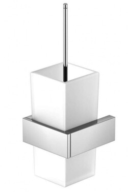 STEINBERG - 460 WC štětka nástěnná s držákem, bílé sklo/chrom 460 2903
