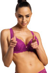 Dámská podprsenka 053/22 Carmela fuchsia plus - MAT fuchsiová 80/F