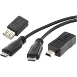 Delock USB 2.0 prodlužovací kabel plochý zahnutý [1x USB 2.0 zástrčka A - 1x USB 2.0 zásuvka A] 1.00 m černá oboustranně zapoji