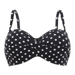Vrchní díl plavek Swimwear Anya Spot Bandeau Bikini black/white SW1013 80G