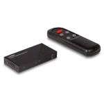Lindy HDMI přepínač 2 porty černá / Přepínač HDMI / 8K 60Hz / HDMI 2.1 / HDR / IR dálkové ovládání (38337)