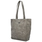 Trendy dámská koženková kabelka na rameno Faidra, šedá