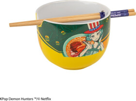 K-pop Demon Hunters ramen miska s hůlkami (Zoey Hamburger)