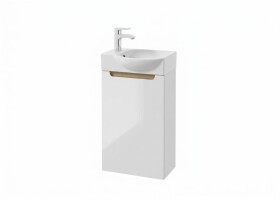 Koupelnová skříňka s umyvadlem Naturel Stilla 39x60x22 cm bílá lesk STILLAD04008UBL STILLAD04008UBL