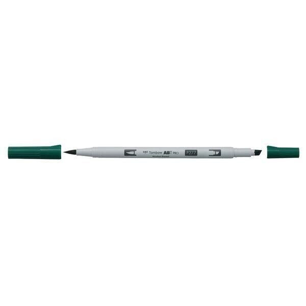 Tombow Oboustranný štětcový lihový fix ABT PRO - dark green